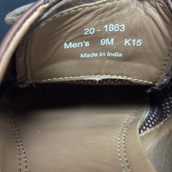 Johnston & Murphy Tabor Brown - Cognac Tan 9M Cap Toe Dress Shoe Oxfords Lace Up - Picture 6 of 8